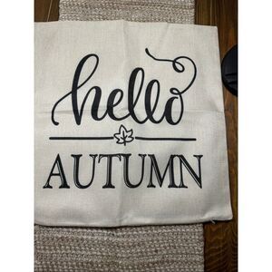 Autumn fall throw pillow case cover 17 x 17 New